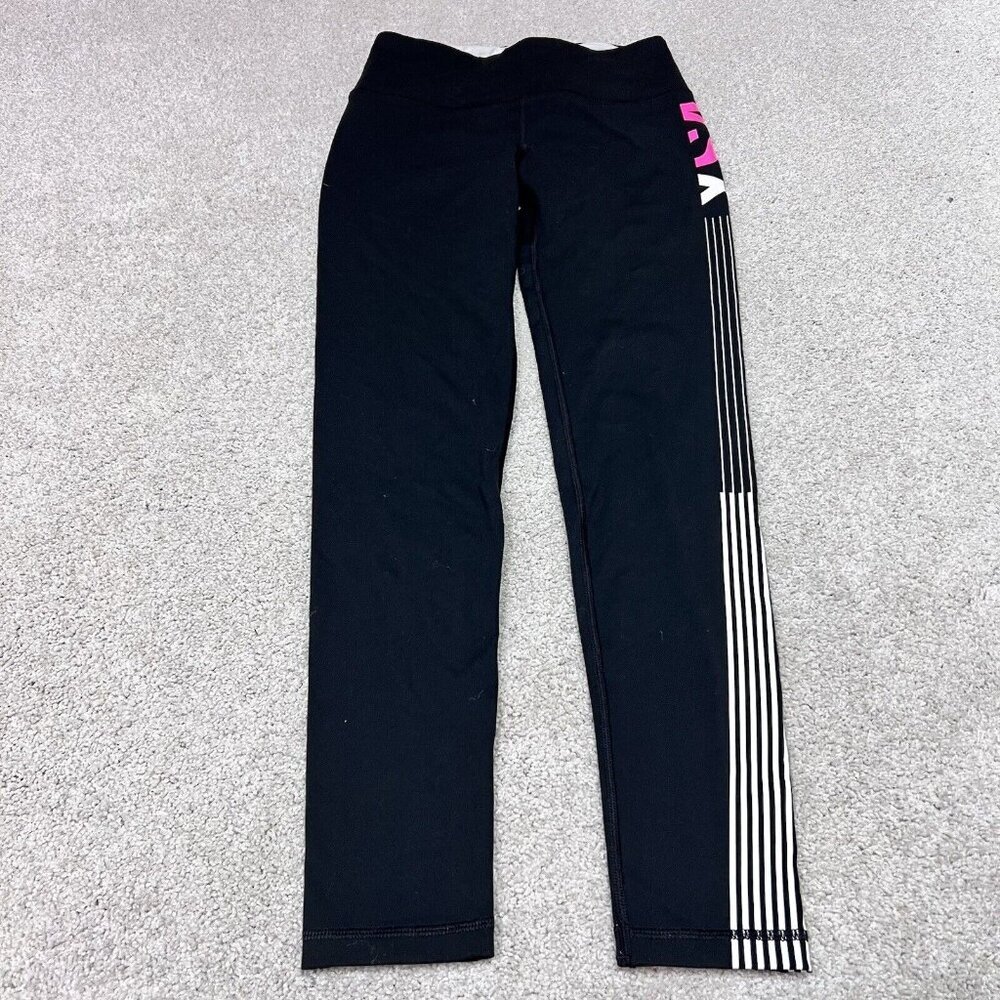 Victoria’s Secret Sport Leggings Black Pink White Size Small
